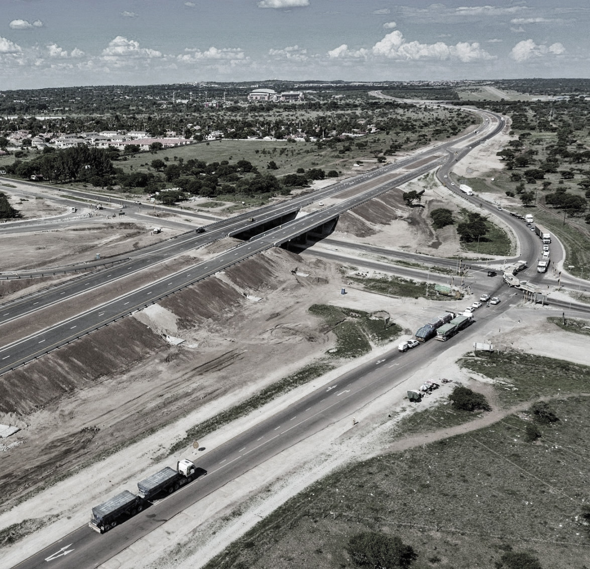 Road construction and bridge infrastructure